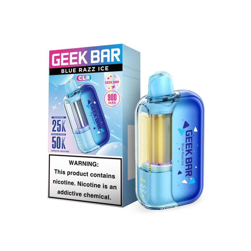 Blue Razz Ice Geek Bar CLR 50K Vape disposable vape product photo