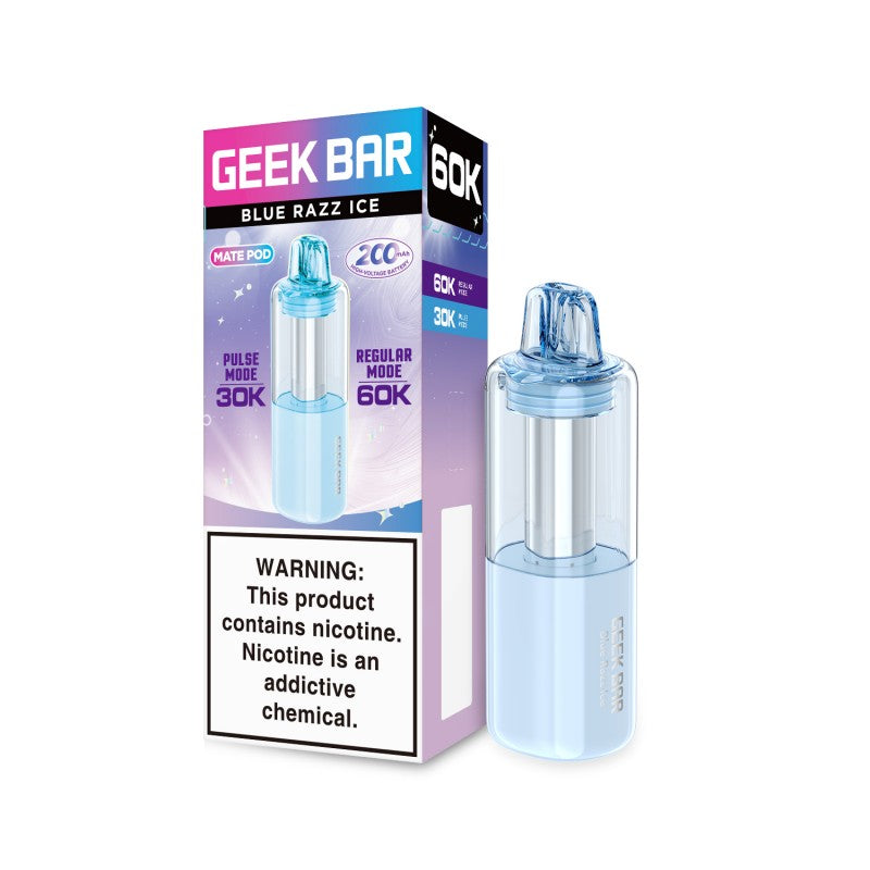 Blue Razz Ice Geek Bar Mate 60K Disposable Pod disposable vape product photo