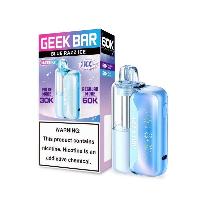 Blue Razz Ice Geek Bar Mate 60K Vape Kit disposable vape product photo