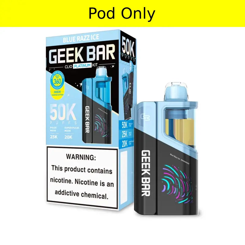 Geek Bar Clio Platinum 50K Disposable Pod disposable vape product photo