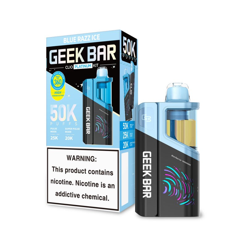 Geek Bar Clio Platinum 50K Vape Kit disposable vape product photo