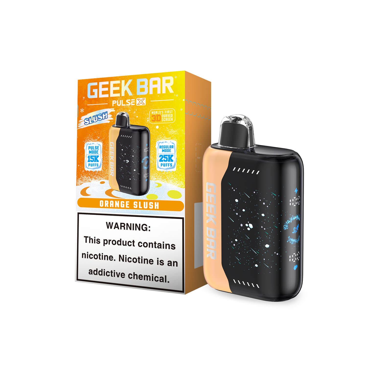 Orange Slush Geek Bar Pulse X 25K Vape disposable vape product photo