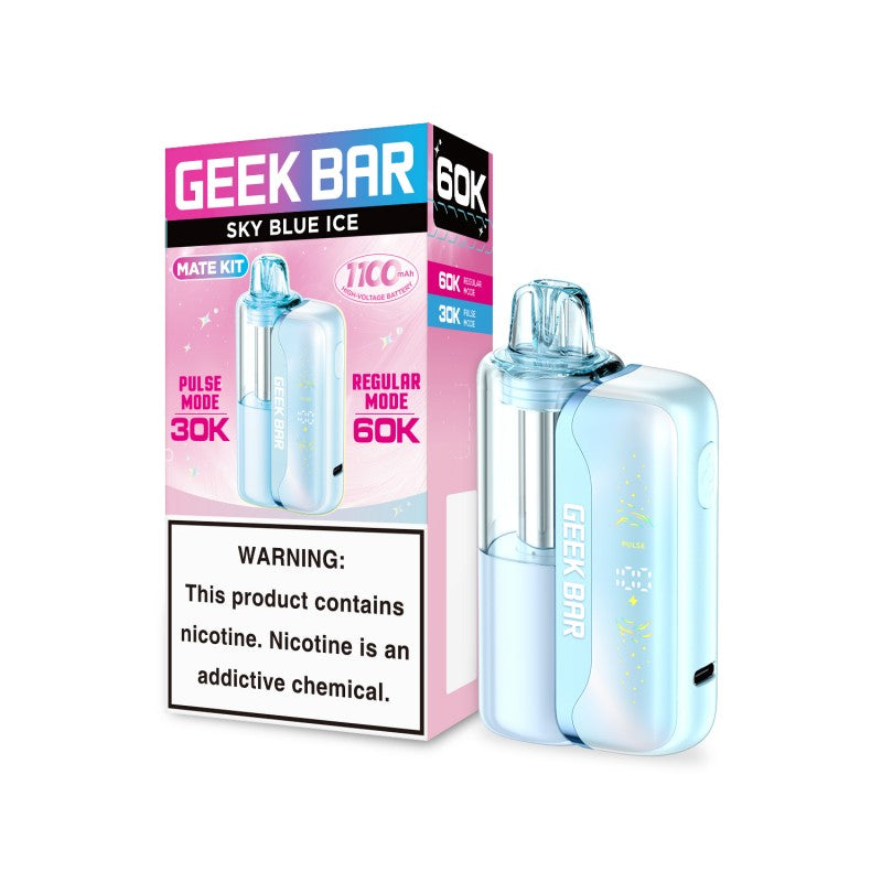 Sky Blue Ice Geek Bar Mate 60K Vape Kit disposable vape product photo