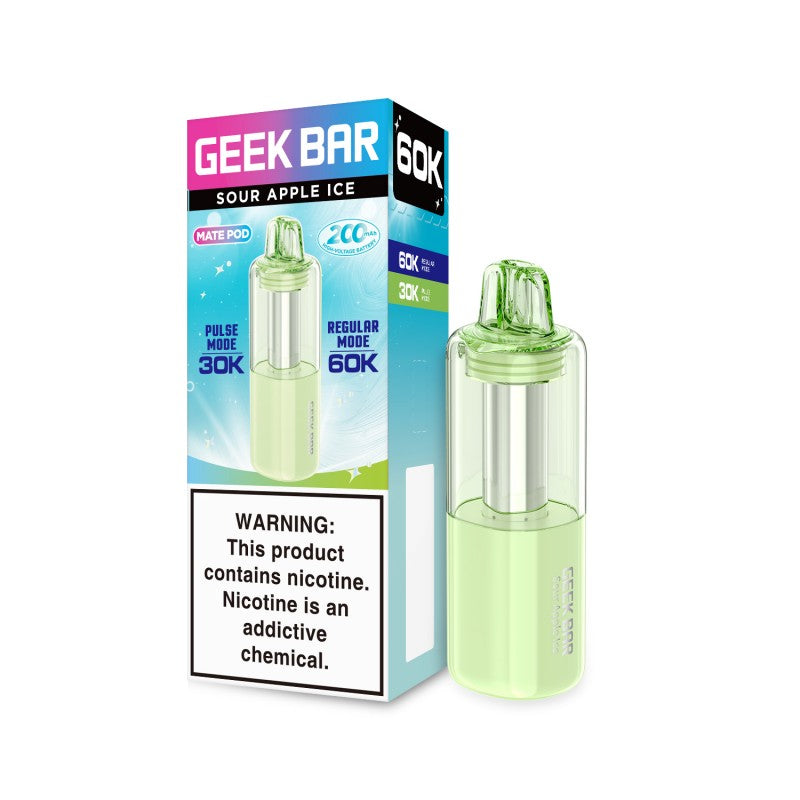 Sour Apple Ice Geek Bar Mate 60K Disposable Pod disposable vape product photo
