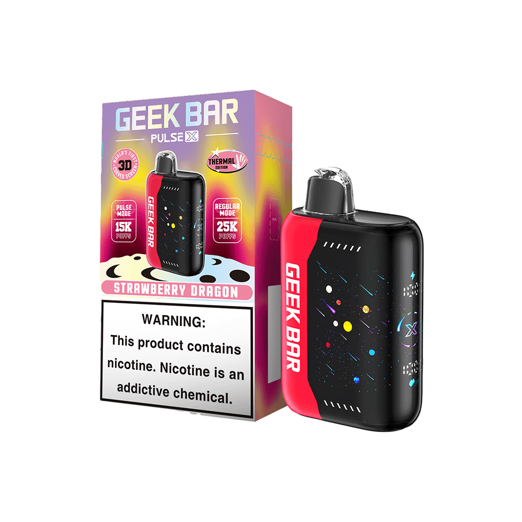Strawberry Dragon Geek Bar Pulse X 25K disposable vape product photo