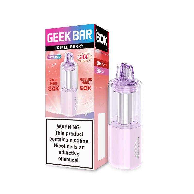 Triple Berry Geek Bar Mate 60K Disposable Pod disposable vape product photo