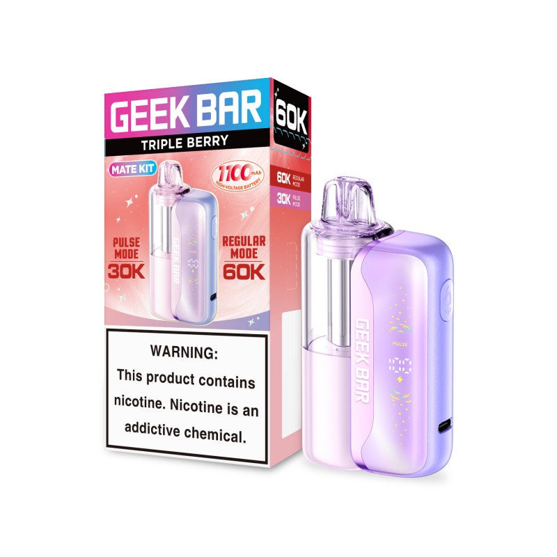 Triple Berry Geek Bar Mate 60K Vape Kit disposable vape product photo
