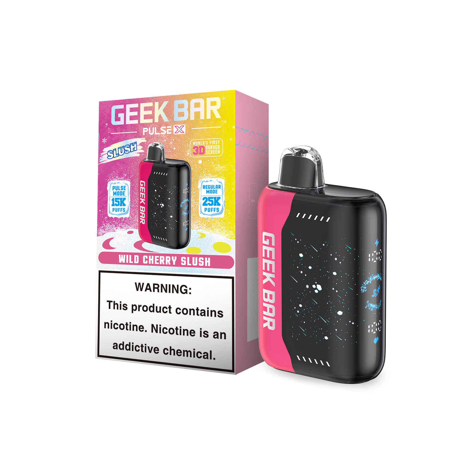 Wild Cherry Slush Geek Bar Pulse X 25K Vape disposable vape product photo