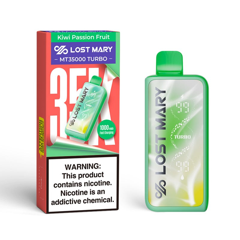 Kiwi Passion Fruit Lost Mary MT35000 Turbo Vape disposable vape product photo