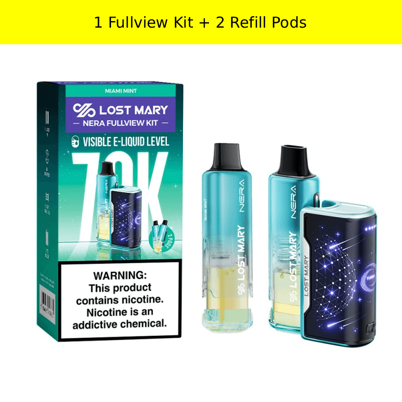 Miami Mint Lost Mary Nera Fullview 70K Kit disposable vape product photo