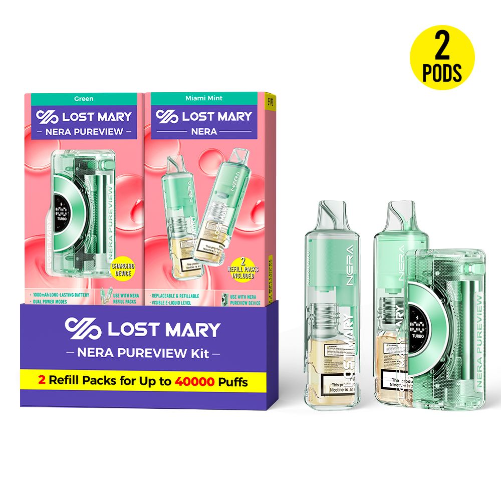 Miami Mint Lost Mary NERA Pureview 40K Kit disposable vape product photo
