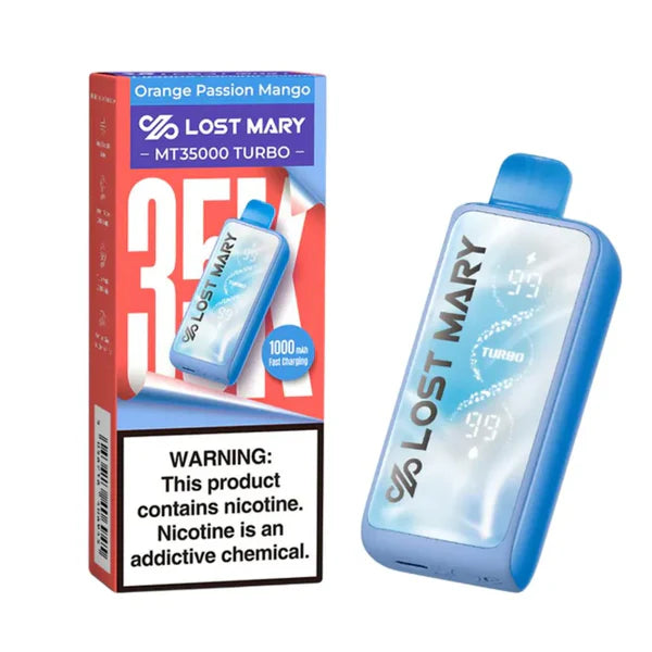 Orange Passion Mango Lost Mary MT35000 Turbo Vape disposable vape product photo
