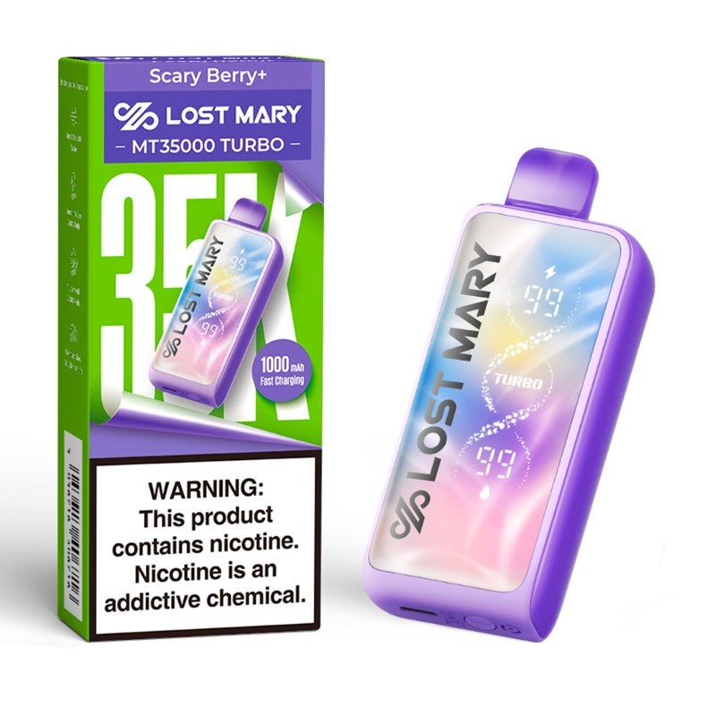 Scary Berry+ Lost Mary MT35000 Turbo Vape disposable vape product photo