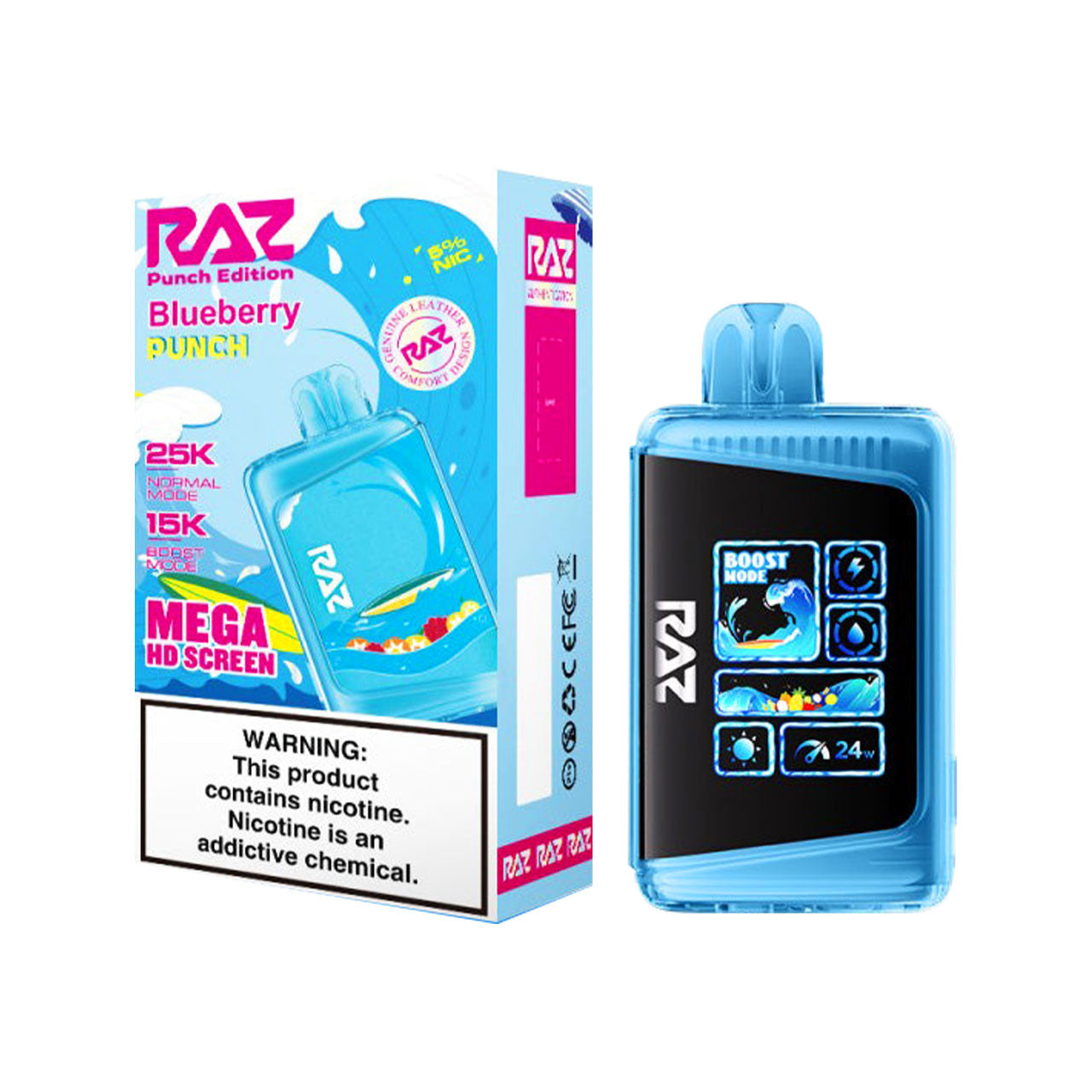 Blueberry Punch RAZ LTX DC25000 Vape disposable vape product photo